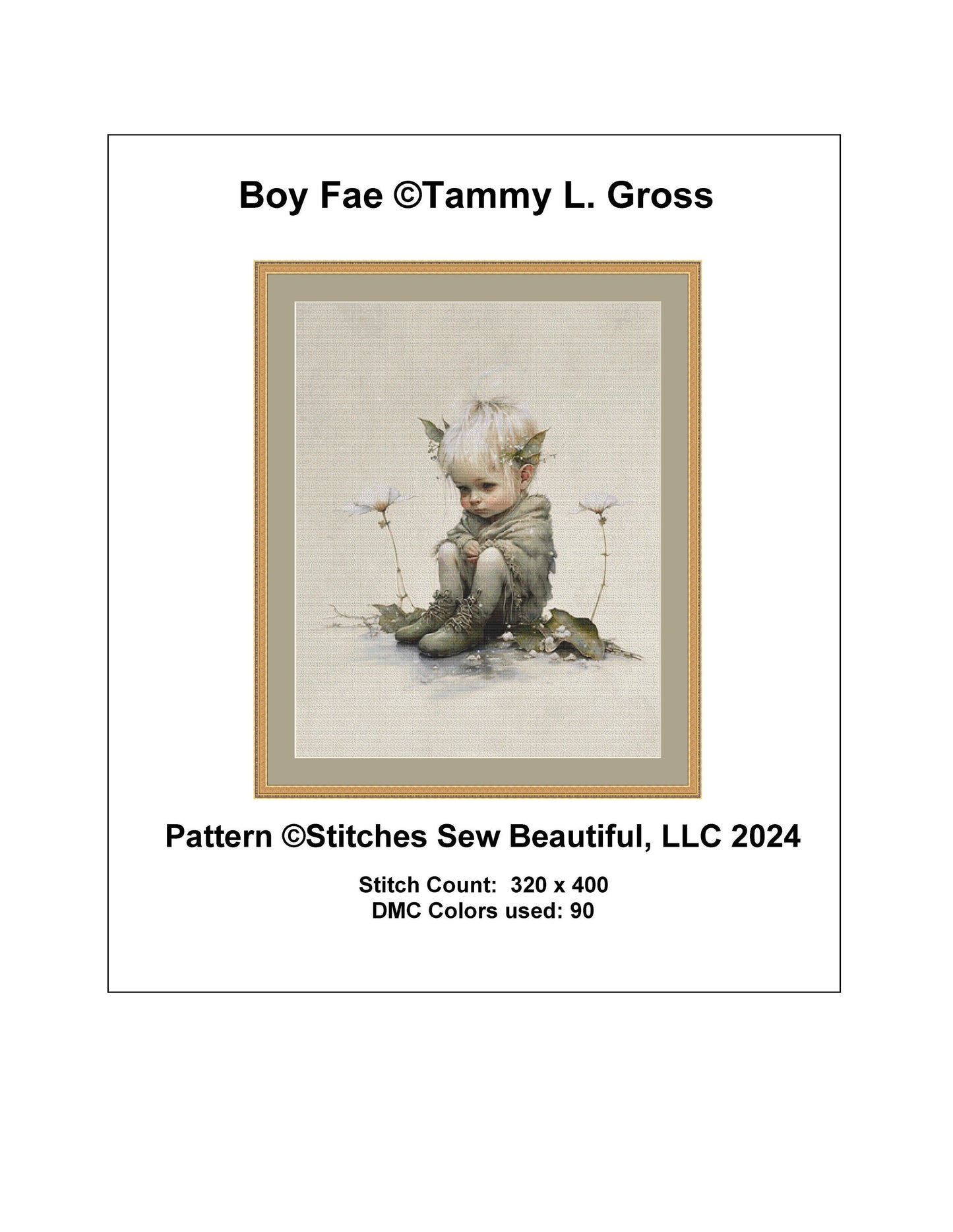 Boy Fae cross stitch pattern by Tammy L. Gross