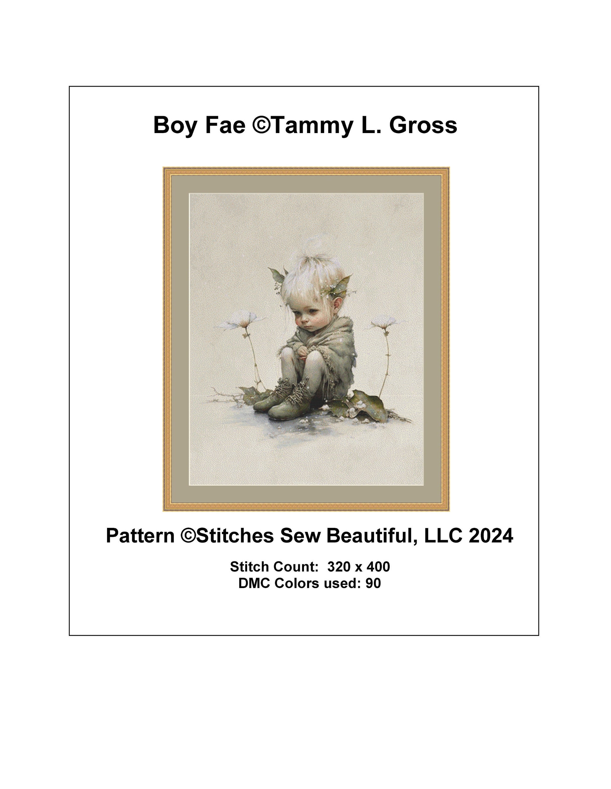 Boy Fae cross stitch pattern by Tammy L. Gross