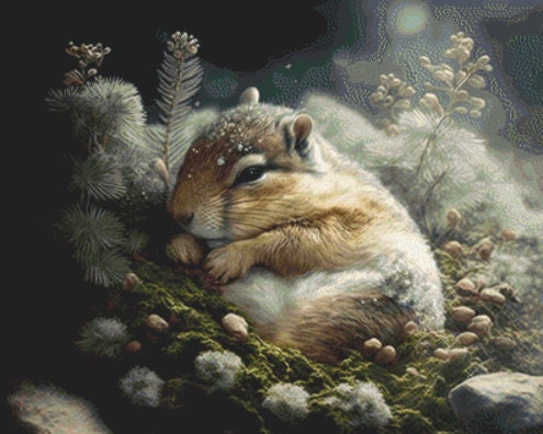 Chip Pine cross stitch pattern by Tammy L. Gross