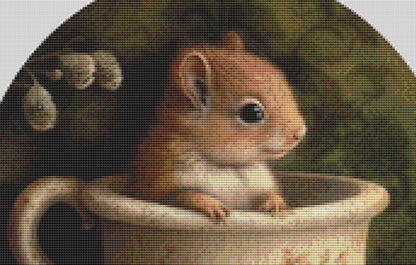 Teacup (Round) cross stitch pattern by Tammy L. Gross