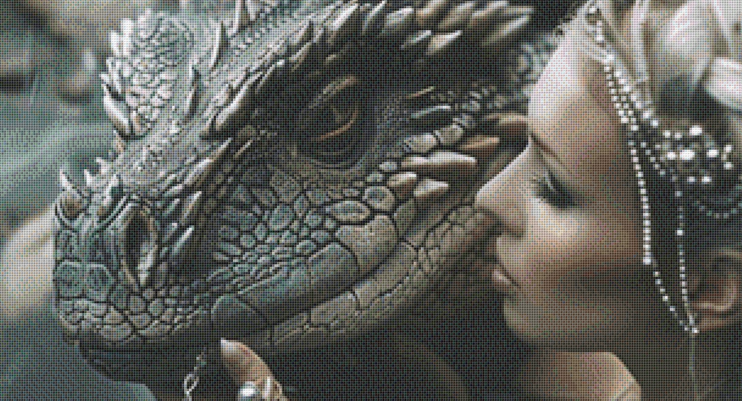 A Siren and Her Dragon cross stitch pattern by Serr.Kai A Quill & Ink