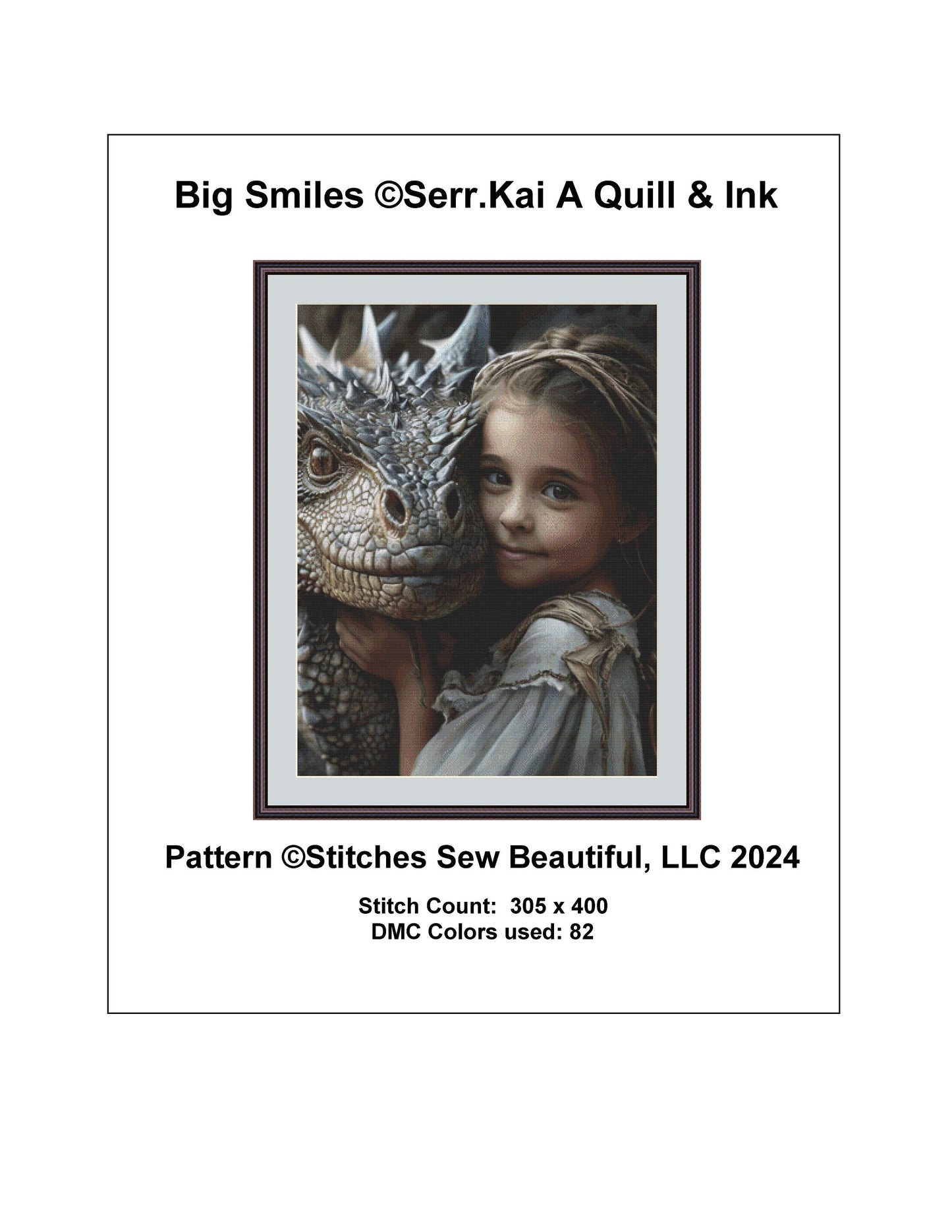 Big Smiles cross stitch pattern by Serr.Kai A Quill & Ink