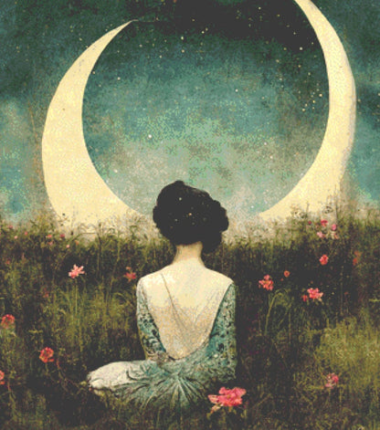 Woman cross stitch pattern by Tammy L. Gross