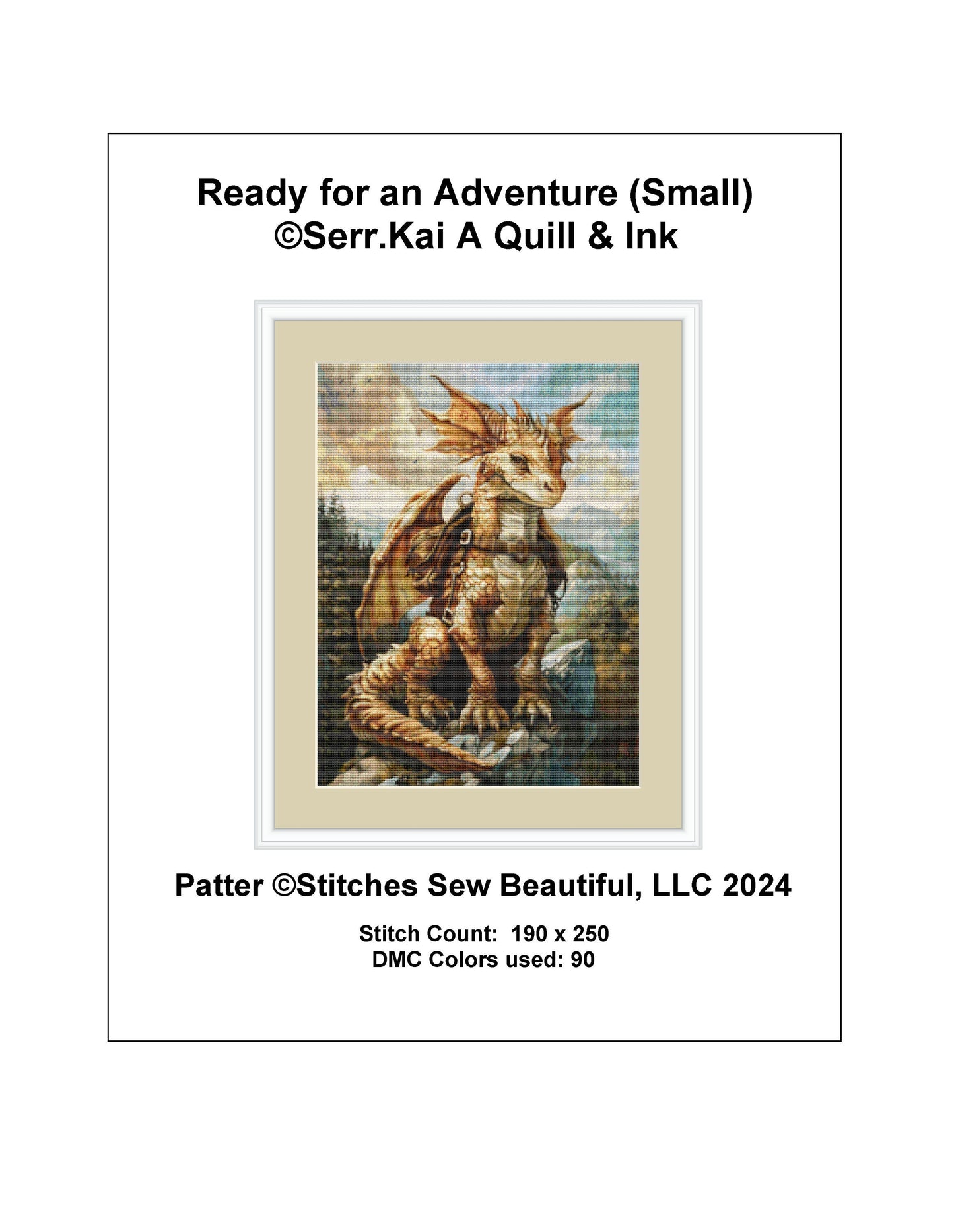Ready for an Adventure (Small) cross stitch pattern by Serr.Kai A Quill & Ink