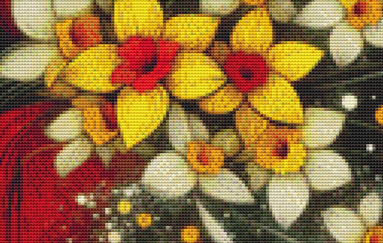 Lady in Red (Small) cross stitch pattern by World of Love Hearts/Adrian G Eyre