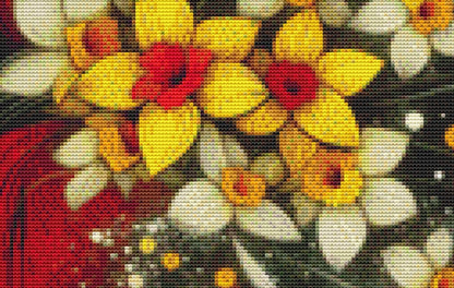 Lady in Red (Small) cross stitch pattern by World of Love Hearts/Adrian G Eyre