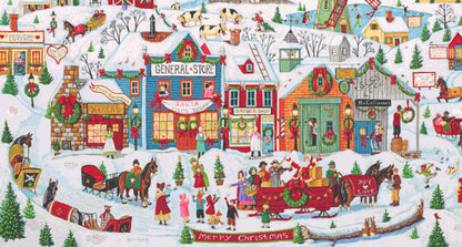 Christmas in Our Town (Max Size/Colors) cross stitch pattern by Joseph Holodook/Portfields Fine Art Licensing