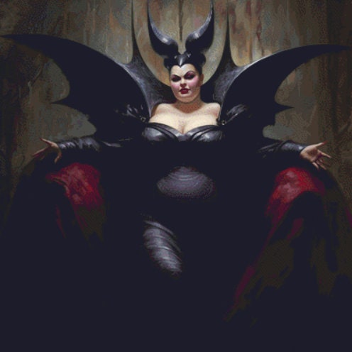 Maleficent cross stitch pattern by LikeInkDrops