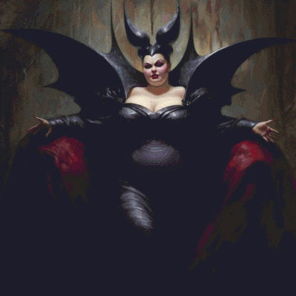Maleficent cross stitch pattern by LikeInkDrops