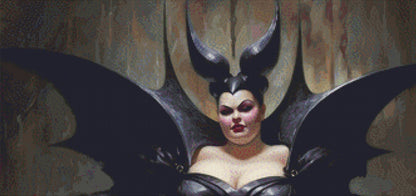 Maleficent cross stitch pattern by LikeInkDrops