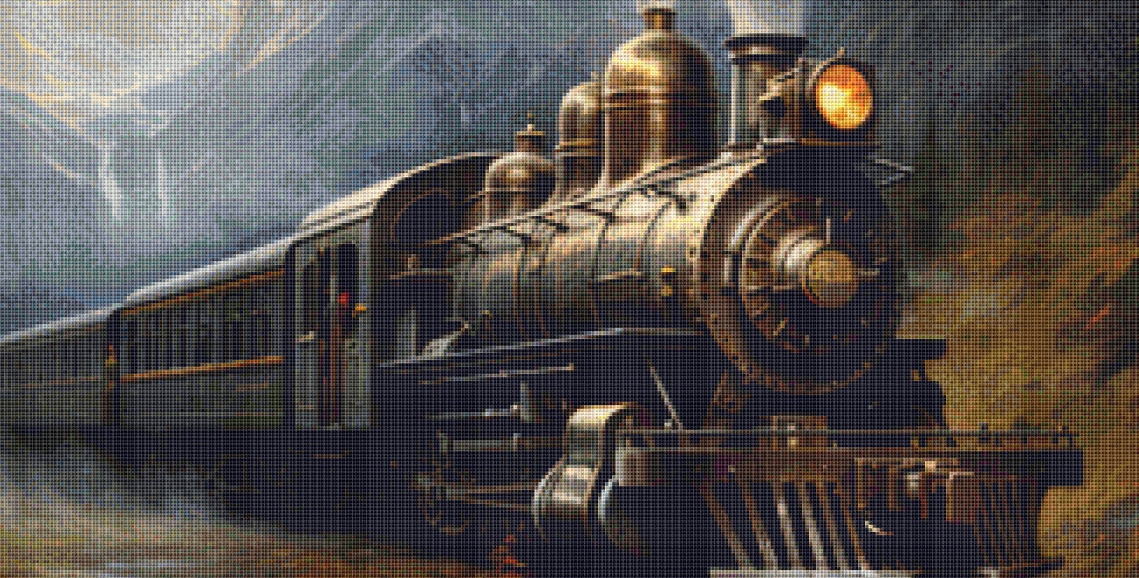 Scenic Train Ride (Max Size/Color) cross stitch pattern by The Wands Want