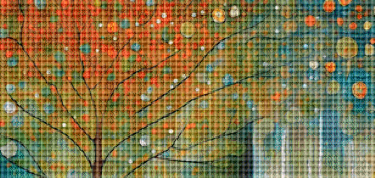 Girl Tree cross stitch pattern by Tammy L. Gross