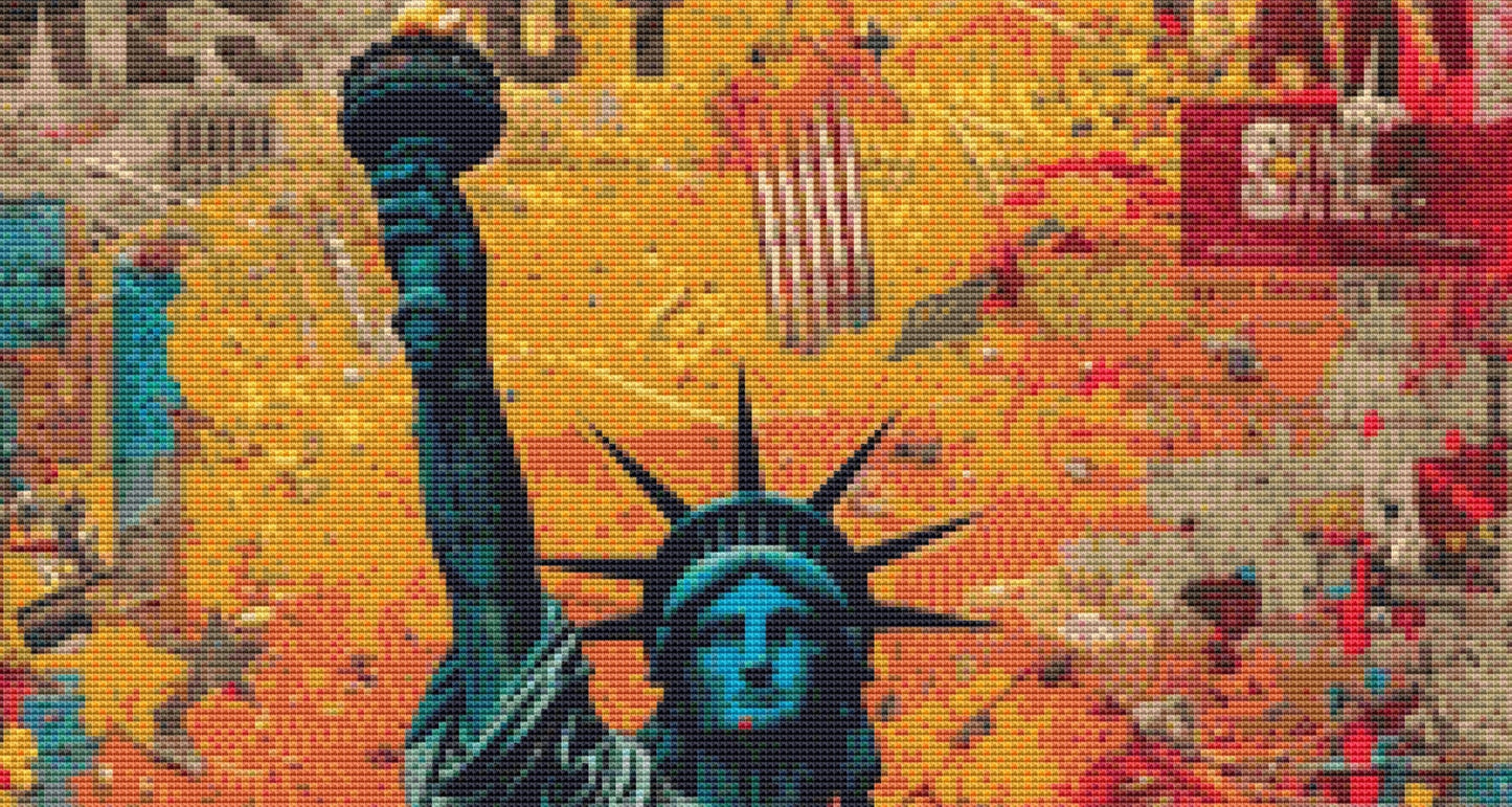 Freedom cross stitch pattern by Eder Jose Rosa