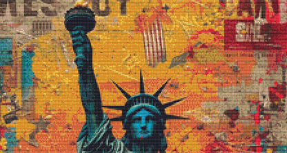 Freedom cross stitch pattern by Eder Jose Rosa