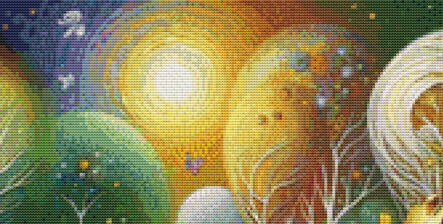 Enchanted Whimsy A Fantastical Village cross stitch pattern by World of Love Hearts/Adrian G Eyre