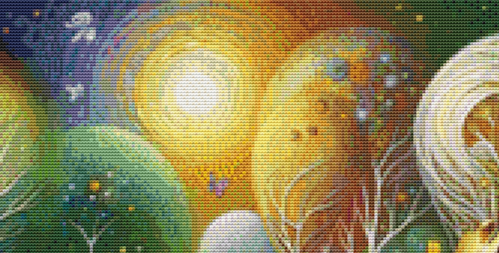Enchanted Whimsy A Fantastical Village cross stitch pattern by World of Love Hearts/Adrian G Eyre