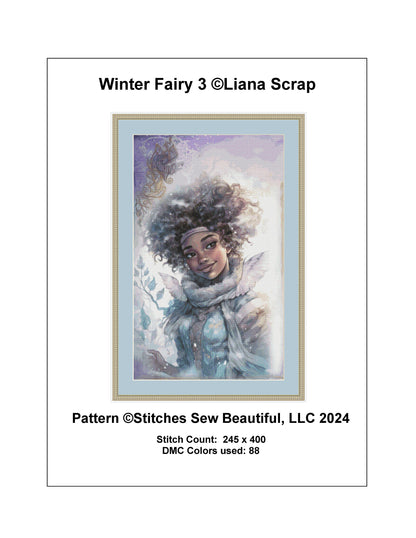 Winter Fairy 3 cross stitch pattern by LianaScarp