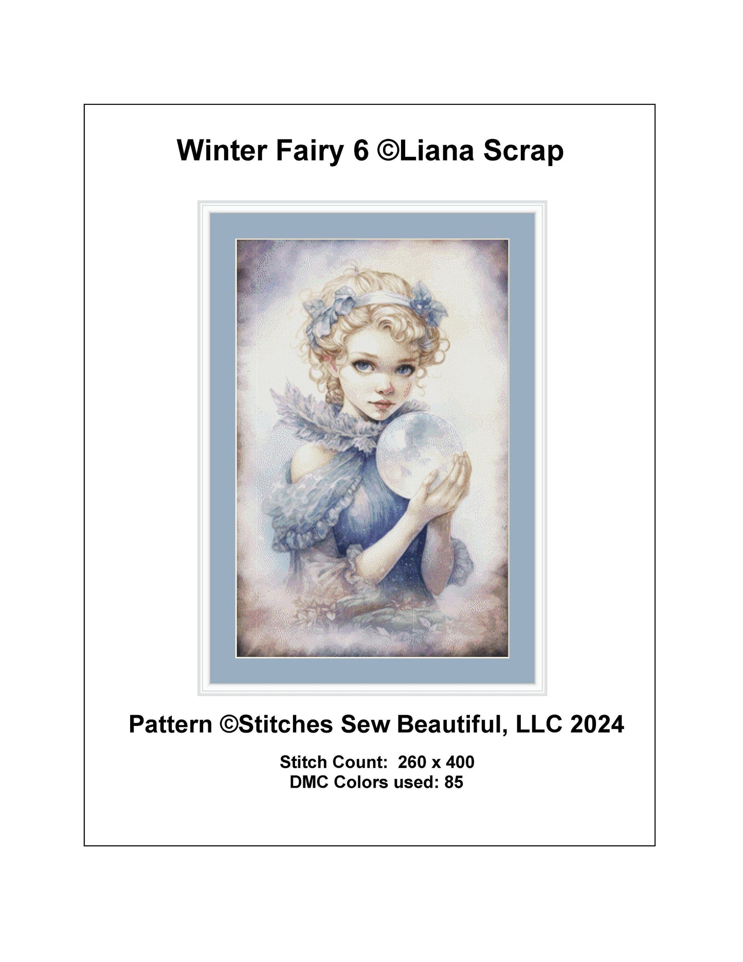Winter Fairy 6 cross stitch pattern by LianaScrap