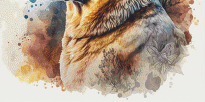 German Shepherd cross stitch pattern by Tabone Designs