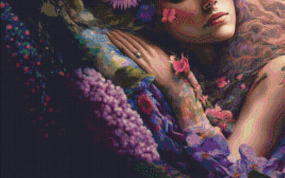 Bed of Flowers cross stitch pattern by FaiRYTaiLS