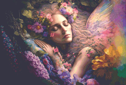 Bed of Flowers cross stitch pattern by FaiRYTaiLS