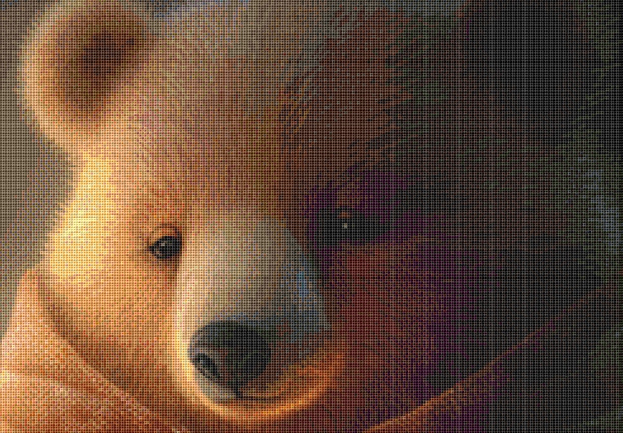 Comfy Bear with Coffe and Book (Max Size) cross stitch pattern by Serr.Kai A Quill & Ink