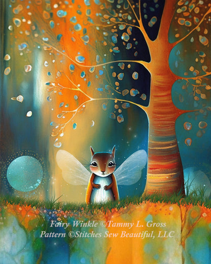 Fairy Winkle cross stitch pattern by Tammy L. Gross