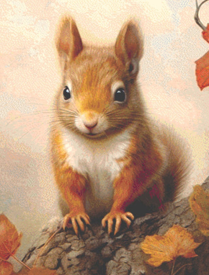 Autumn Tree (Max Size/Color) cross stitch pattern by Tammy L. Gross