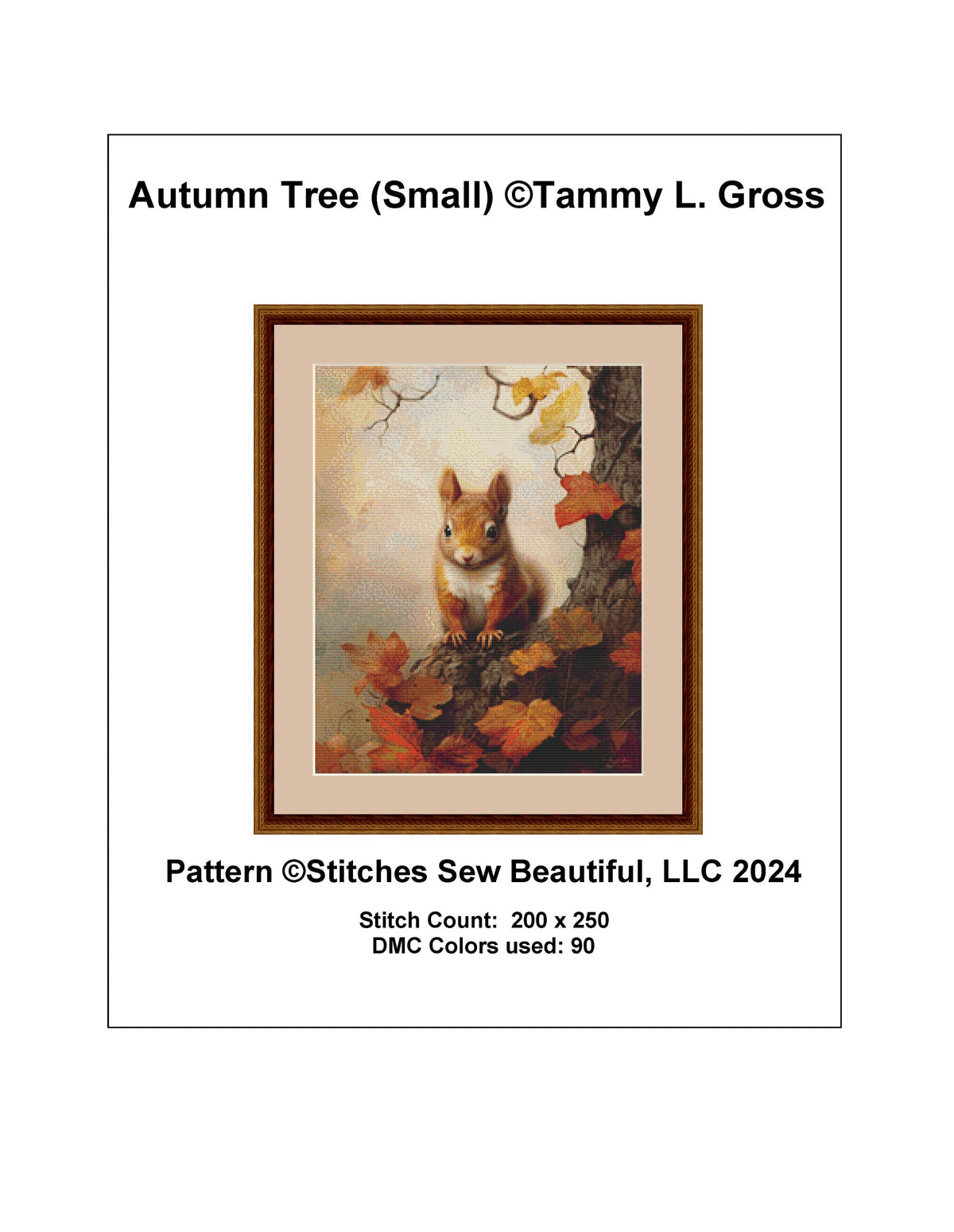 Autumn Tree (Small) cross stitch pattern by Tammy L. Gross