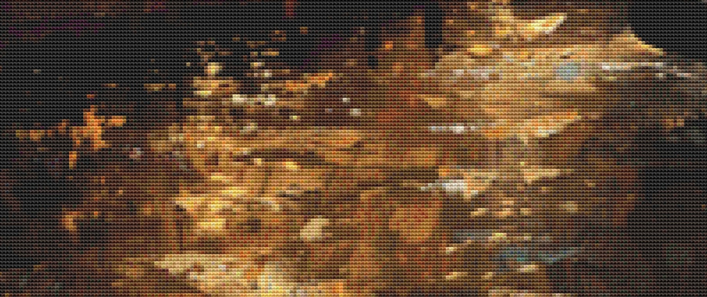 Evening Seranade on the Canals of Venice cross stitch pattern by The Art Revivalist