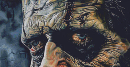 Frank's Monster cross stitch pattern by The Art Revivalist