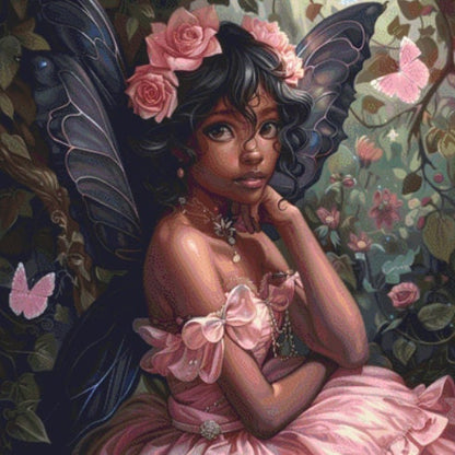 Mystical Rose Pixie cross stitch pattern by The Art Revivalist