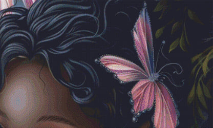 Radiant Flower Faerie cross stitch pattern by The Art Revivalist