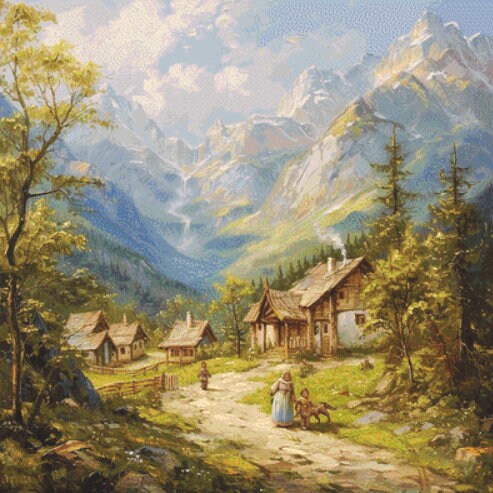 Romania's Enigma cross stitch pattern by The Art Revivalist