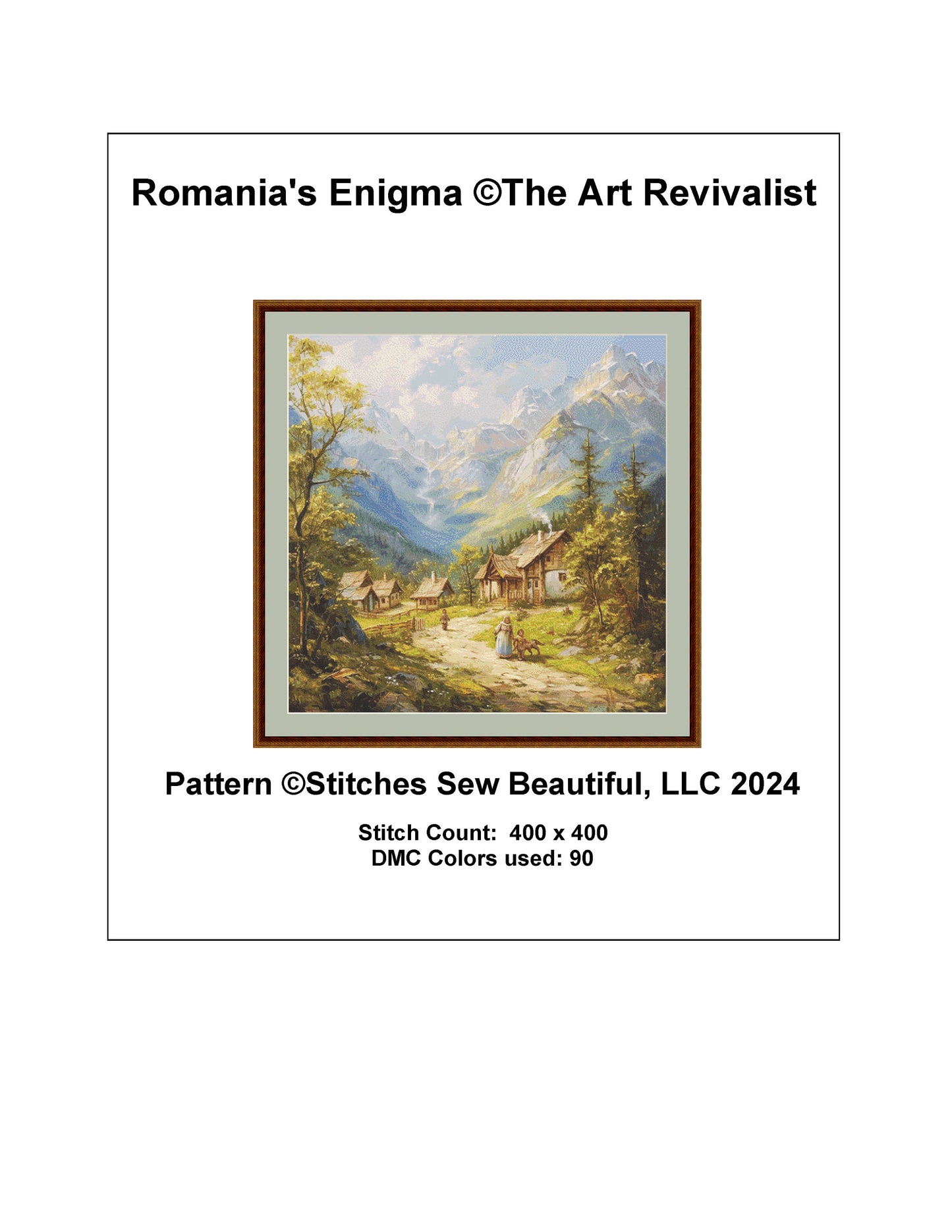 Romania's Enigma cross stitch pattern by The Art Revivalist