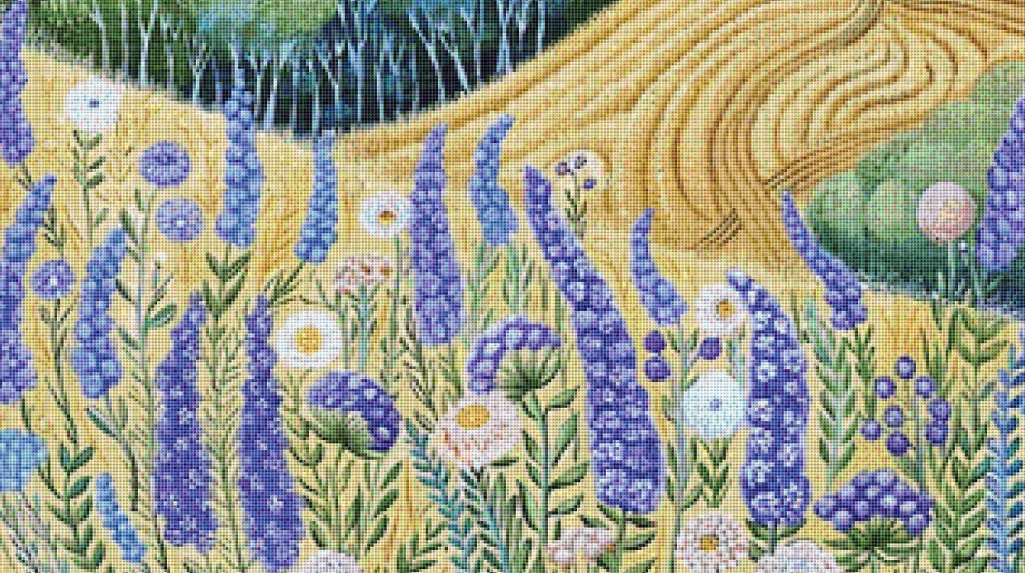 Wheat Fields Forever cross stitch pattern by The Art Revivalist