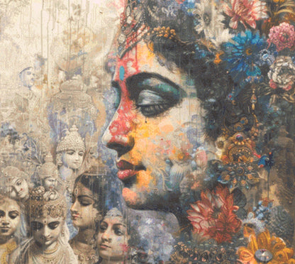 Mystical Shankar cross stitch pattern by The Art Revivalist