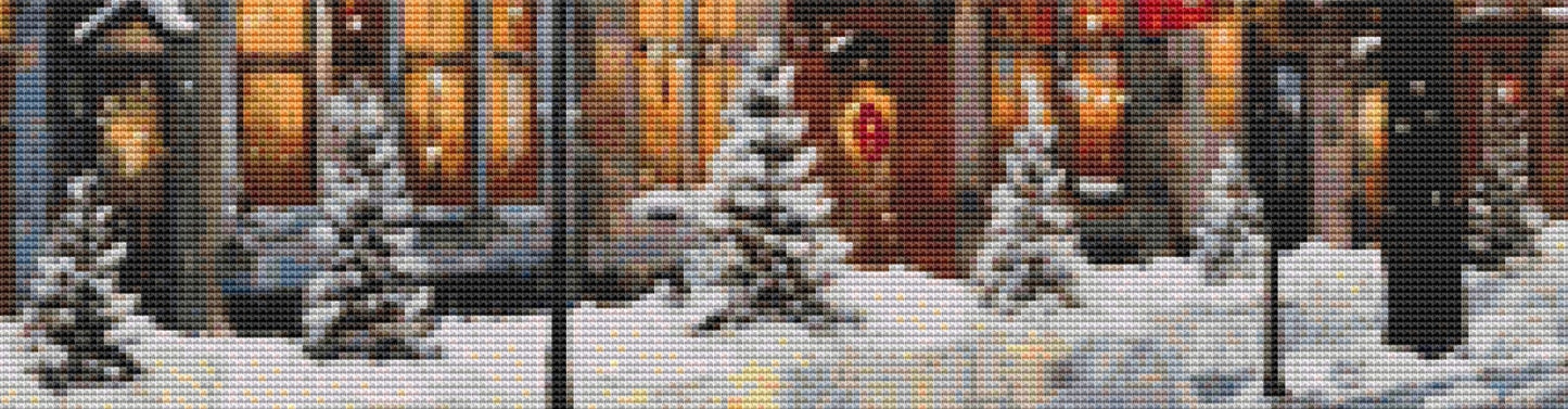 Snowy Village (Small) cross stitch pattern by StitchTiny