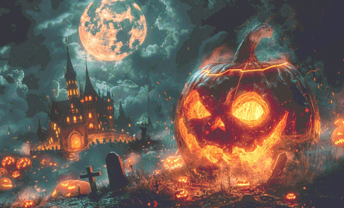 Its Halloween Night (Max Size) cross stitch pattern by Eder Jose Rosa