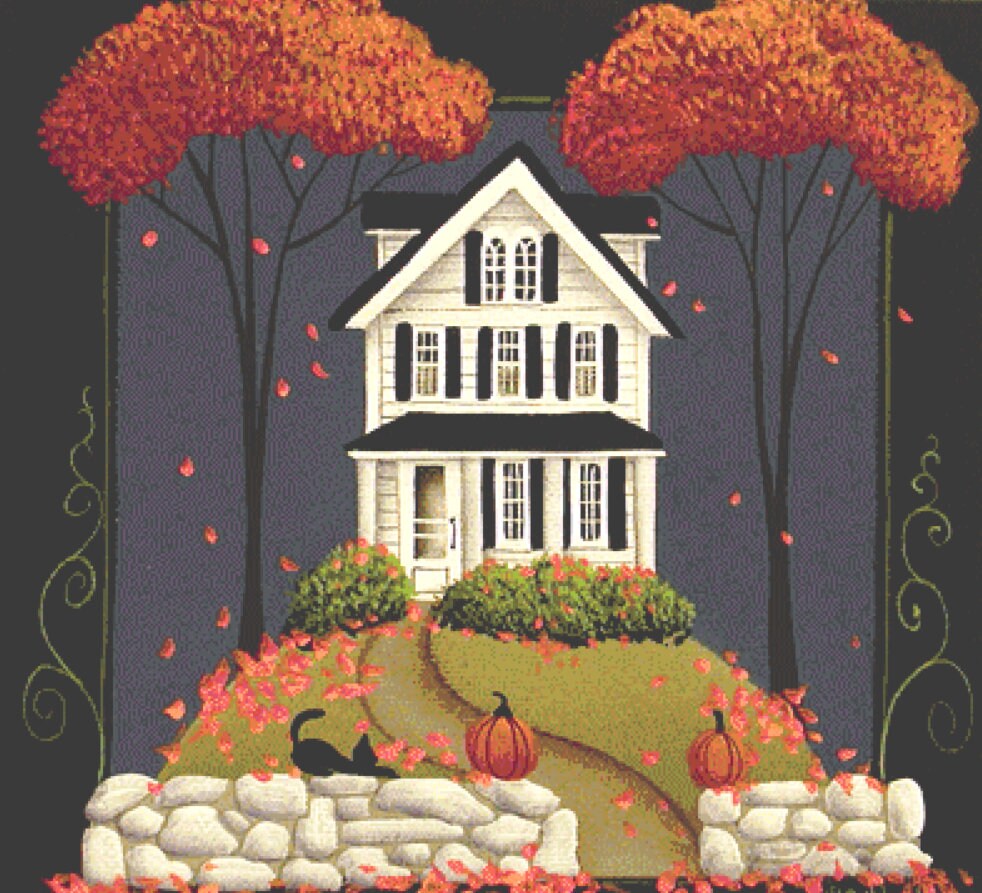 Peace Be to This House cross stitch pattern by Catherine Holman/Ansada Art Licensing Group, LLC