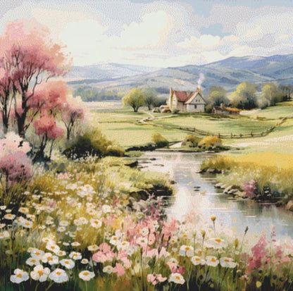 Blissful Solitude cross stitch pattern by Liededrom