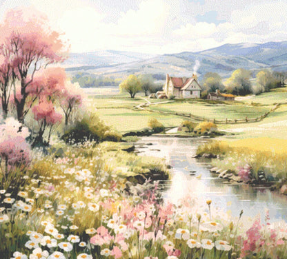 Blissful Solitude cross stitch pattern by Liededrom