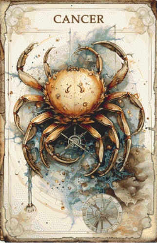 Zodiac - Cancer counted cross stitch pattern by Sharm Studio