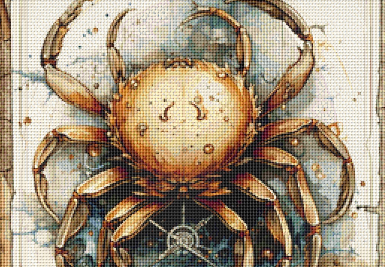 Zodiac - Cancer counted cross stitch pattern by Sharm Studio