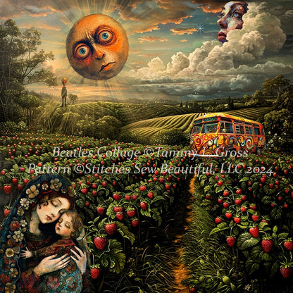 Beatles Collage cross stitch pattern by Tammy L. Gross