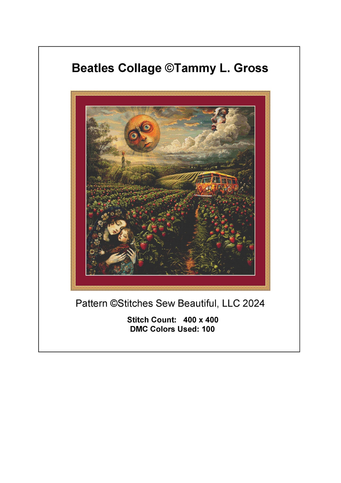 Beatles Collage cross stitch pattern by Tammy L. Gross