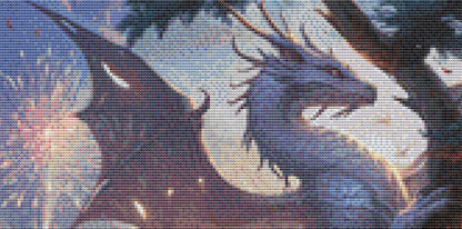 Year of The Dragon (Small) counted cross stitch pattern by Serr.Kai A Quill & Ink