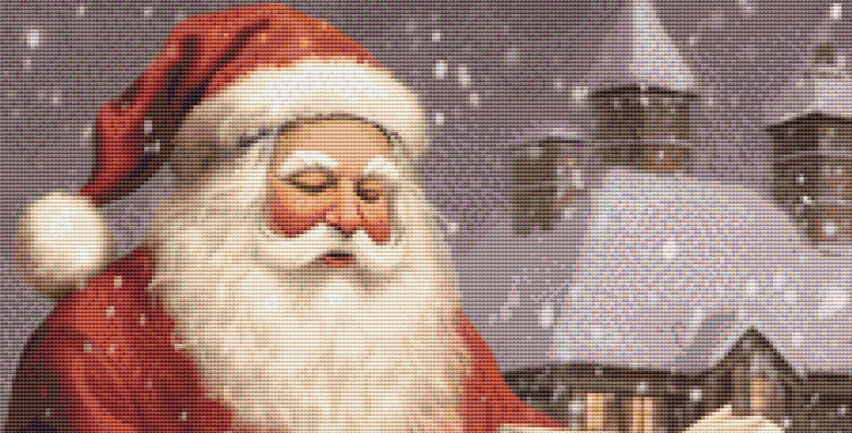 Checking it Twice cross stitch pattern by StitchTiny