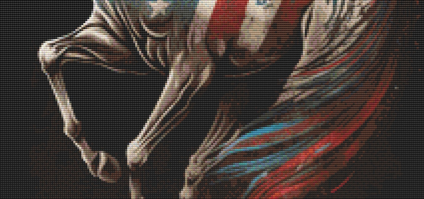 USA Horse (Max Color) cross stitch pattern by Eder Jose Rosa