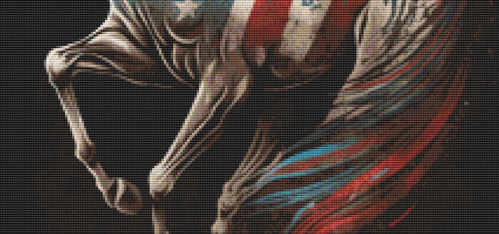 USA Horse (Max Color) cross stitch pattern by Eder Jose Rosa
